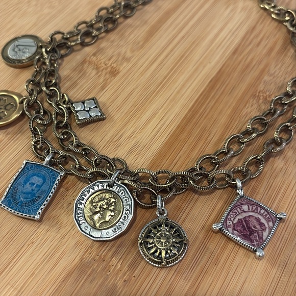 Patricia Nash Gold and Silver Charm Bracelet Collector Set 🥰 Necklace & Bracelet - Picture 9 of 10